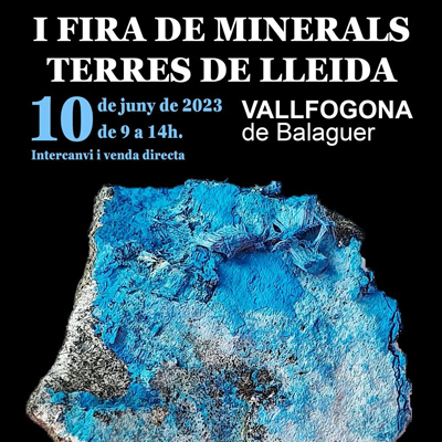 Fira de Minerals Terres de Lleida, Vallfogona de Balaguer, 2023