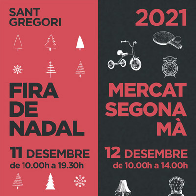 Fira de Nadal i Mercat de Segona mà de Sant Gregori, 2021