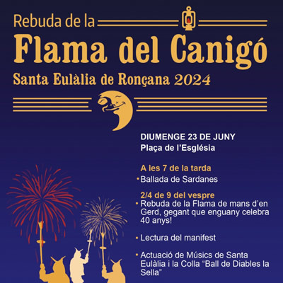 Rebuda de la Flama del Canigó a Santa Eulàlia de Ronçana 2024