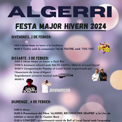 Festa Major d'Hivern d'Algerri 2024