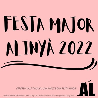 Festa Major d'Alinyà, 2022