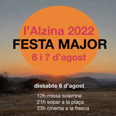 Festa Major de l'Alzina, Vilanova de l'Aguda, 2022