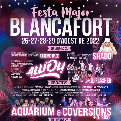 Festa Major de Blancafort, 2022