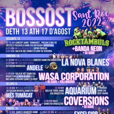 Festa Major de Bòssost, 2022