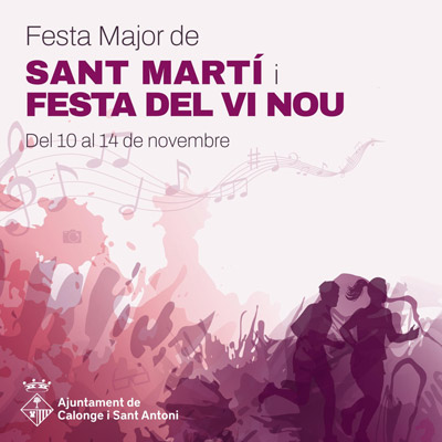 Festa Major de Sant Martí, Festa del Vi Nou, Calonge - Sant Antoni, 2021