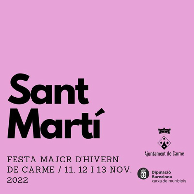 Sant Martí, Festa Major d'Hivern de Carme, 2022