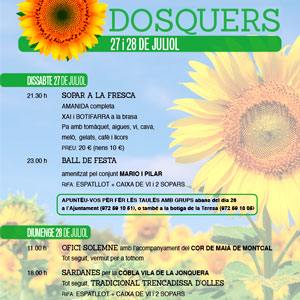 Festes Majors Dosquers, 2019