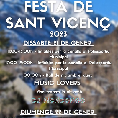 Festa Major de Sant Vicenç a Esterri d'Àneu, 2023