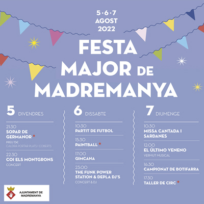 Festa Major de Madremanya, 2022