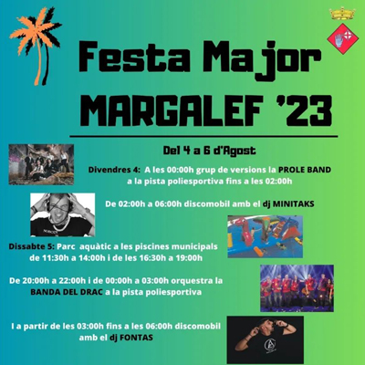 Festa Major de Margalef, 2023