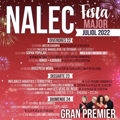Festa Major de Nalec, 2022