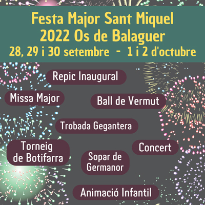 Festa Major d'Os de Balaguer, 2022