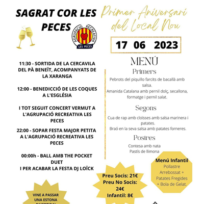 Festa del Sagrat Cor a les Peces, Albinyana, 2023