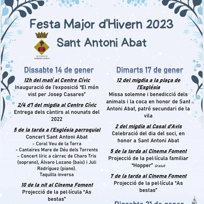 Festa Major de Sant Antoni Abat a Vimbodí i Poblet, 2023