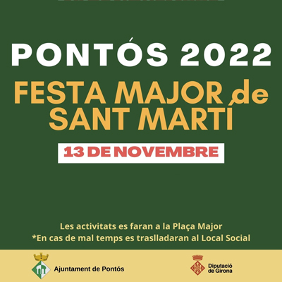 Festa Major de Pontós, Sant Martí, 2022
