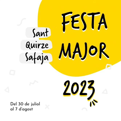Festa Major de Sant Quirze Safaja, 2023