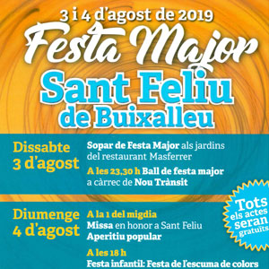 Festa major de Sant Feliu de Buixalleu, 2019