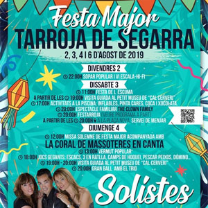 Festa Major de Tarroja de Segarra, 2019