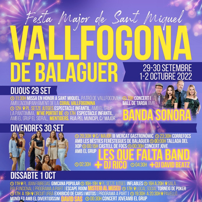 Festa Major de Vallfogona de Balaguer, 2022