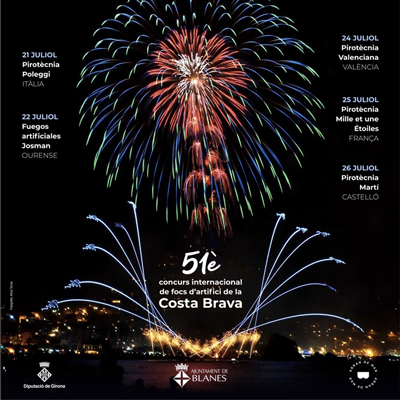 51è Concurs Internacional de Focs d'Artifici de la Costa Brava, Blanes, 2023