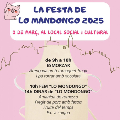 Festa de lo Mandongo a Forès, 2025