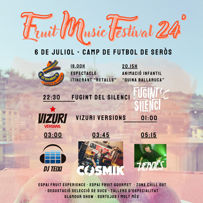 Fruit Music Festival Seròs, 2024