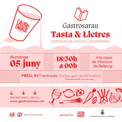 Gastrosarau 'Tasta & Lletres' a Vilanova de Bellpuig, 2022