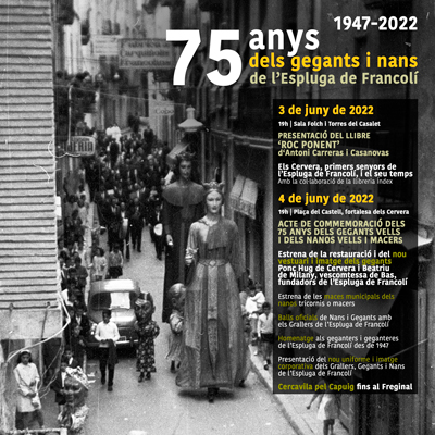 75 anys dels gegants i nans de l'Espluga de Francolí, 2022