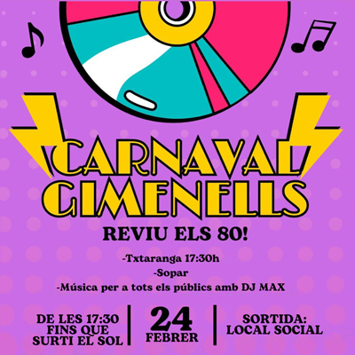 Festa de Carnaval a Gimenells, 2024