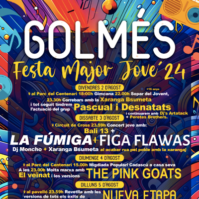 Festa Major Jove de Golmés, 2024