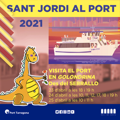 Visita el Port en Golondrina per Sant Jordi, Port de Tarragona, 2021