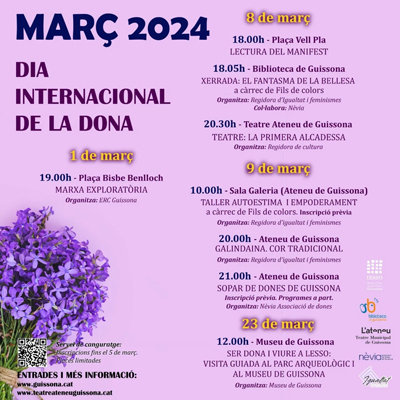 Dia Internacional de la Dona a Guissona, 8M, Guissona, 2024