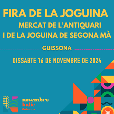 Fira de la Joguina Artesana i Mercat de 2a mà de Guissona, 2024