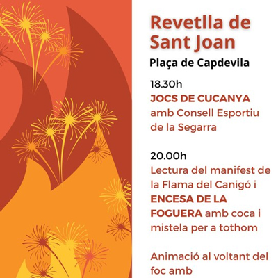 Revetlla de Sant Joan a Capdevila, Guissona, 2024