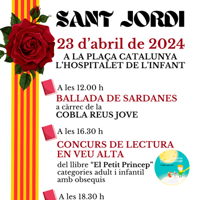 Diada de Sant Jordi a l'Hospitalet de l'Infant, 2024