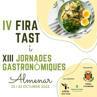  IV Fira Tast i XIII Jornades Gastronòmiques d'Almenar, 2022
