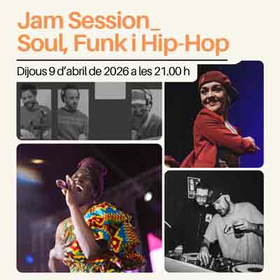 Jam Session: Soul, Funk i Hip-Hop, amb Food4Soul, Jessica Abu, Ainara Prieto i Hypnotes, al Cafè del Teatre, Lleida, 2026