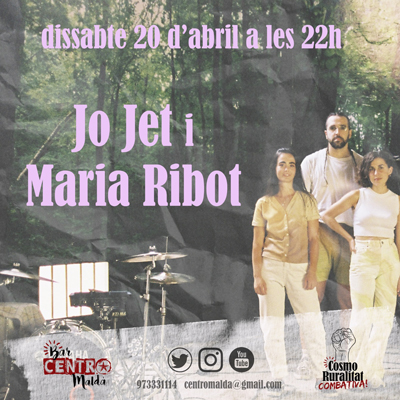Concert de Jo Jet i Maria Ribot al Bar Centro, Maldà, 2024
