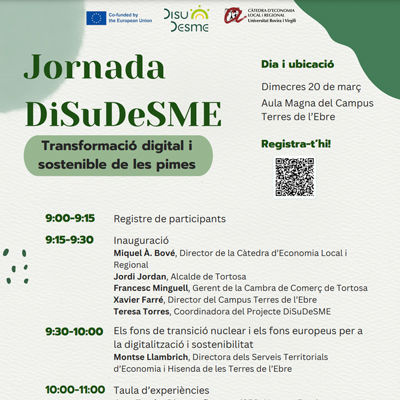 Jornada DiSuDeSME - Campus Terres de l'Ebre - URV 2024