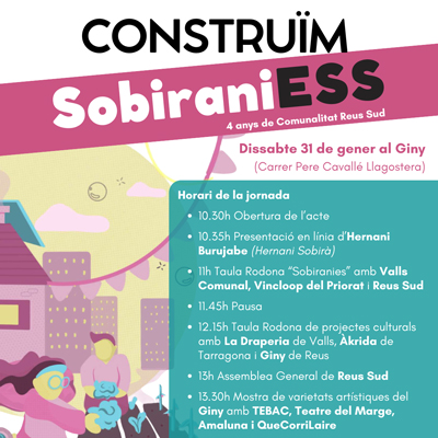 Jornada 'Construïm SobiraniESS', Comunalitat Reus Sud, 2026