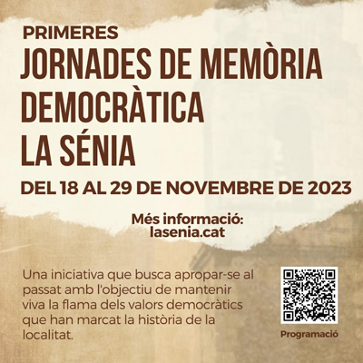 I Jornades de Memòria Democràtica - la Sénia 2023