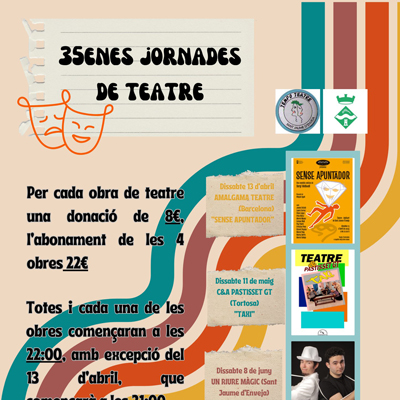 XXXV Jornades de Teatre - Sant Jaume d'Enveja 2024