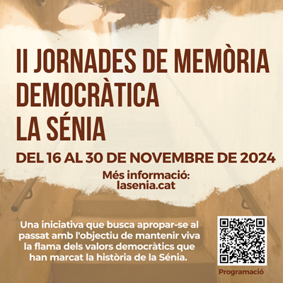 II Jornades de Memòria Democràtica - la Sénia 2024