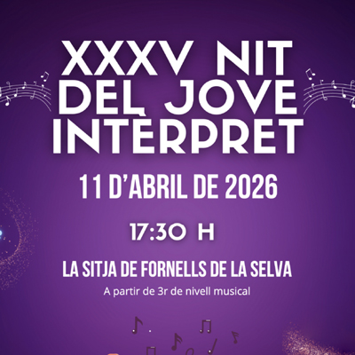 Nit del Jove Intèrpret, Fornells de la Selva, 2026