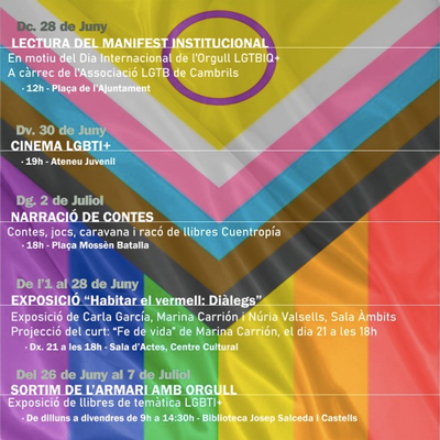 Dia Internacional de l'Orgull LGBTI+ a Cambrils, 2023