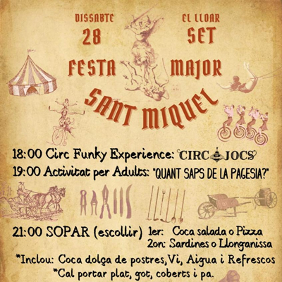 Festa Major de Sant Miquel al Lloar, 2024