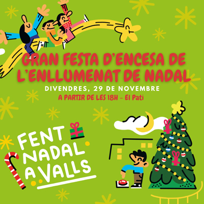 Encesa de les Llums de Nadal a Valls, 2024