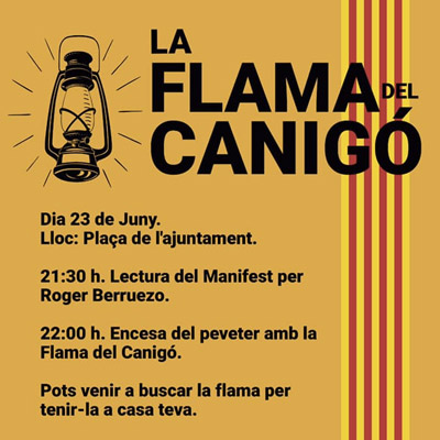 Flama del Canigó a Maçanet de la Selva, 2021