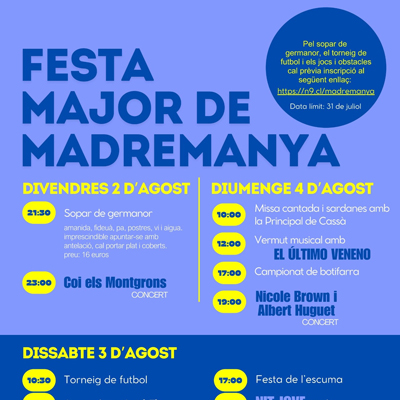 Festa Major de Madremanya, 2024