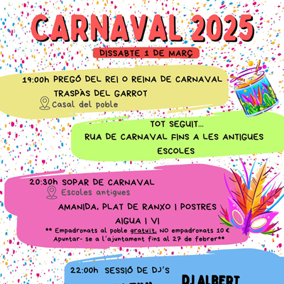Carnaval de Maià de Montcal, 2025
